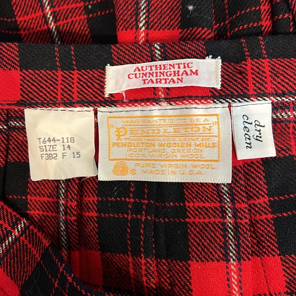 Pendleton Vintage Authentic Cunningham Tartan Pla… - image 3